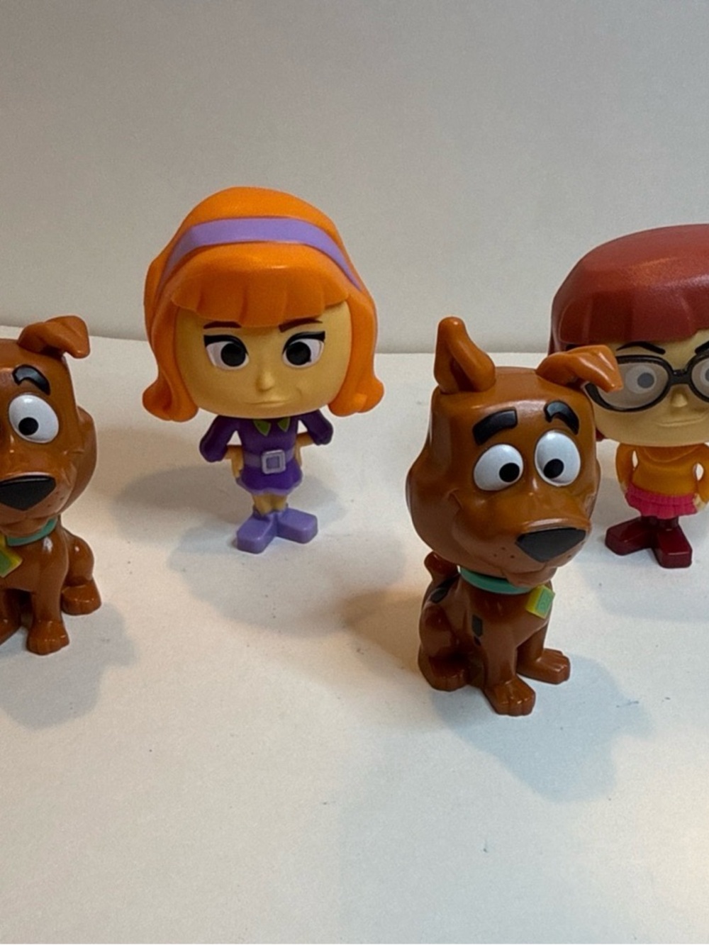 2021 McDonald’s Happy Meal Set Scooby Doo Bobble Head  Figures Toys Set Of 4